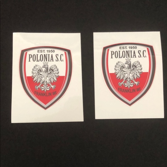 Polonia Soccer Golf Towel, window decal & pin - Picture 2 of 6